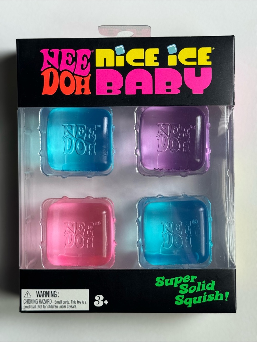 NeeDoh Nice Ice Baby Cubes Squishy TikTok Viral blue pink purple SHIPS TODAY!